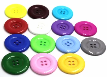 

50pcs 38mm 4 holes Colorful resin coat buttons large fashion buttons clothing accessories diy sewing craft accessories