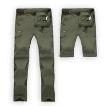Мужские Открытый Лето быстросохнущая стрейч брюки брюки-шорты большой размеры пеший Туризм Кемпинг походы Рыбалка Спортивные Брюки 6XL
