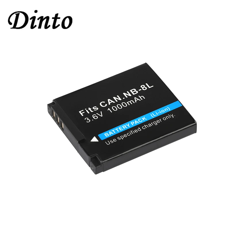 Dinto 3,6 V 1000mAh NB-8L аккумуляторная батарея для цифровой камеры для Canon Powershot A2200 A3000 A3100 A3200 NB8L NB 8L