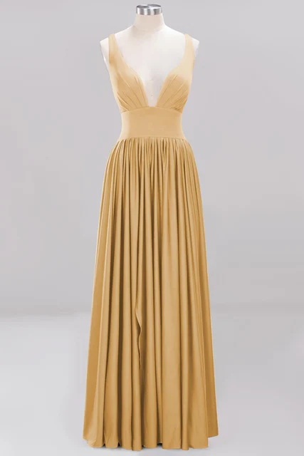 34 цвета цена оптовой продажи атласные платья свидетельницы Для женщин Сексуальная рукавов Длинные свадебные платья Robe demoiselle d'honneur - Цвет: Gold