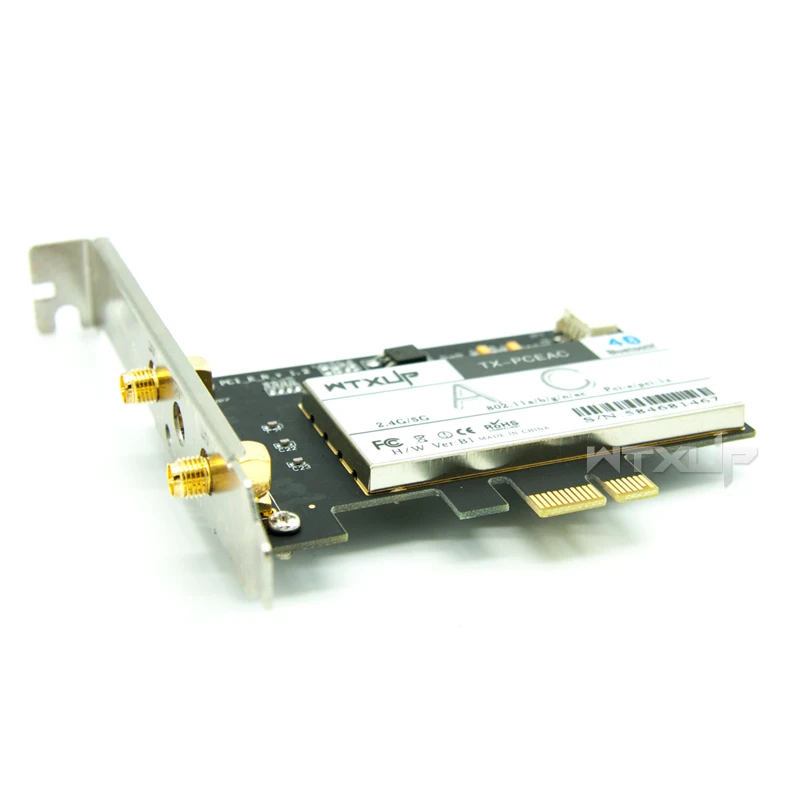 WTXUP беспроводной-AC 7265 802.11ac 867 Мбит/с+ 300 Мбит/с PCI Express Настольный WiFi адаптер Bluetooth 4,0 для Intel 7265AC ПК wifi карта