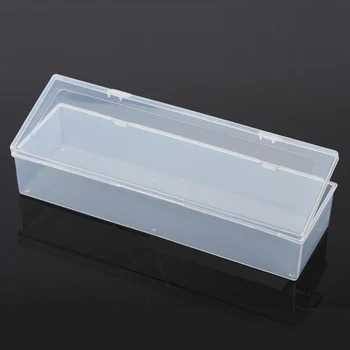 

Transparent plastic long square box Storage Collections Product packaging box dressing case mini Case out size 25.3*8*5cm
