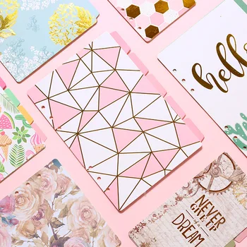 

1pcs Creative Color HELLO Hive Cactus Separation Sheet Separation Board Card Pink Handbook Stamping 5 sheets