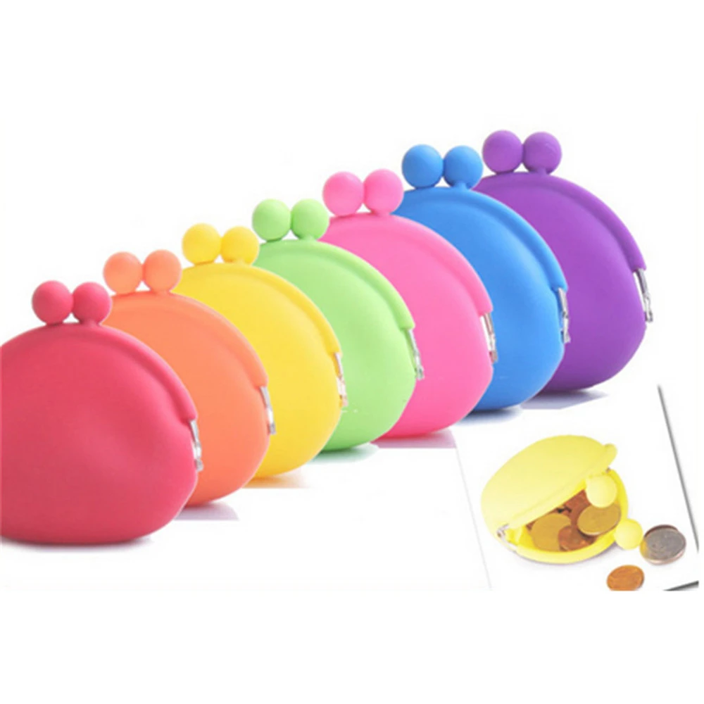 Mini monedero de silicona para niñas, monedero pequeño de Color monedero para llaves para mujeres, monedero para regalos para niños| Monederos| - AliExpress