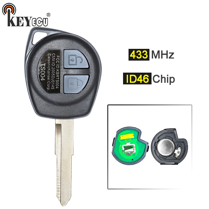 

Запасной чип KEYECU 433 МГц ID46 для Suzuki SX4 Swift с двумя кнопками