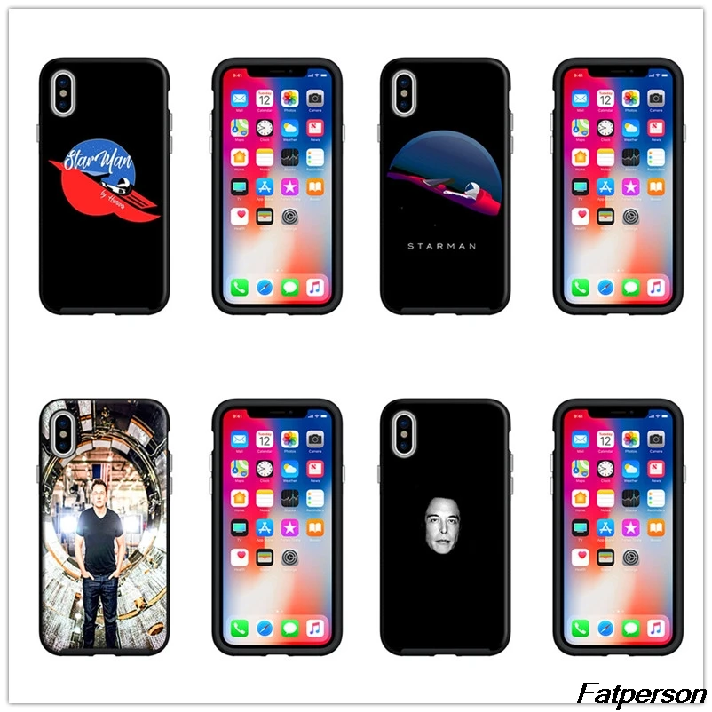 Elon Musk Black soft Silicone TPU Phone Case Cover Shell