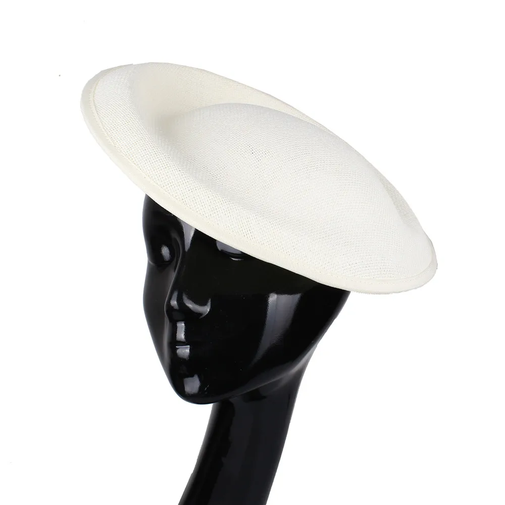 

30CM Solid Round Base Fascinator Hat imitation Sinamay wedding Fascinator Base Hat Handmade DIY Fascinator accessories 6pcs/lot