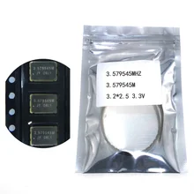 10 шт. SMD 3225 активный кварцевый генератор OSC 3,579545 МГц 3,579545 м 3,2*2,5 3,3 V 25PPM
