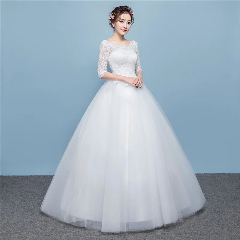 LYG-H13# бальное платье с круглым вырезом, половина кружева, свадебное платье, длинные платья,, для невесты, для свадьбы,, вечерние, для выпускного, кино