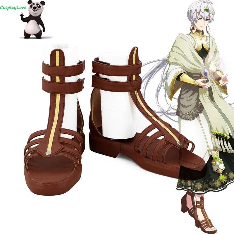 Коричневые ботинки для косплея Осаки SOGO Cosplay Love Idolish7 Хэллоуина и Рождества|Туфли|