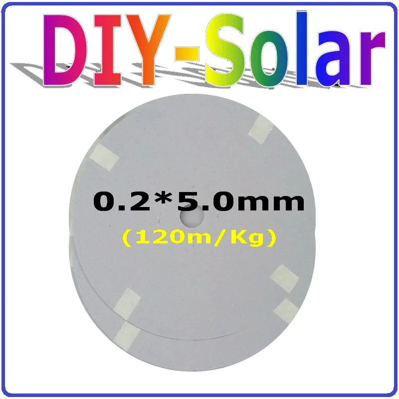 

0.2*5.0mm Solar Cells Panel Busbar Wire/PV Ribbon 394feet, Solar Cells Soldering Tab Wire Net Weight 120m/Kg