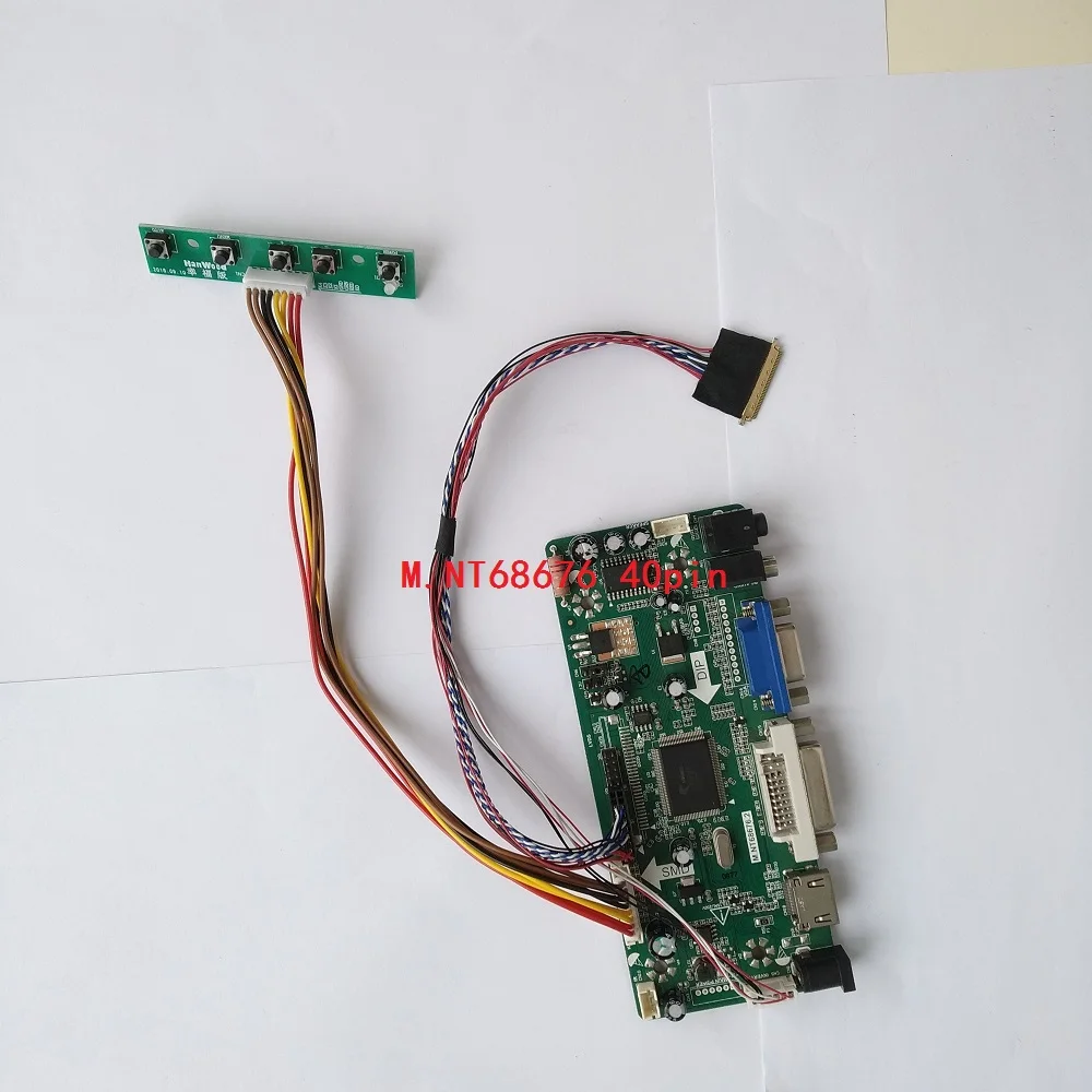 

Kit For B156XW03 V2 1366X768 DVI Audio Panel Screen LCD LED Controller board DIY 2019 Driver 15.6" VGA HDMI AUO display
