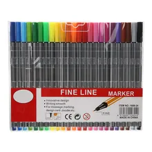 0,4 мм 24 цвета карандашные цветные ручки тонкая линия цветные эскизы для рисования фломастеры для рисования ручка для художников принадлежности для письма