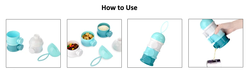 Milk Formula Powder Box Portable baby food storage container PP food-grade safe material 11