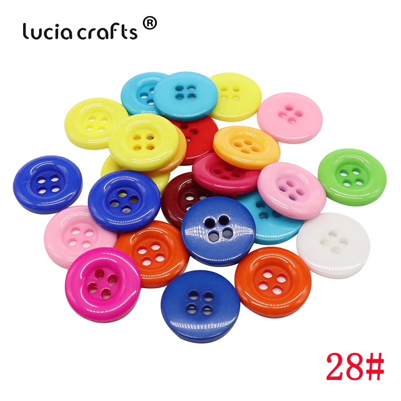 

9/10/13/18mm Mixed Shape Random Color Buttons With Hole DIY Children's Garment Sewing Supplies Scrapbooking Materials E0510