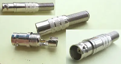 

DHL/EMS 250pcs BNC PLUG Socket for CCTV TV Video FEMALE Body PANEL MOUNT Soldering iron-A8