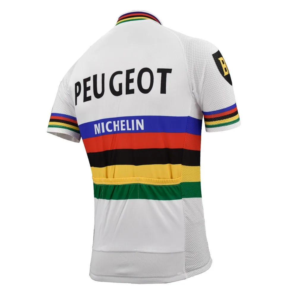 Мужская велосипедная Джерси peugeot pro team Спортивная майка ropa ciclismo велосипедная одежда клетчатое Велосипедное трико велосипедная одежда крутая