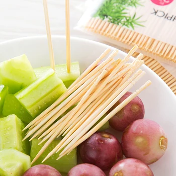 

100PCs / Bag Disposable Bamboo Natural Bamboo Toothpicks Family Restaurant Products Toothpick Tools