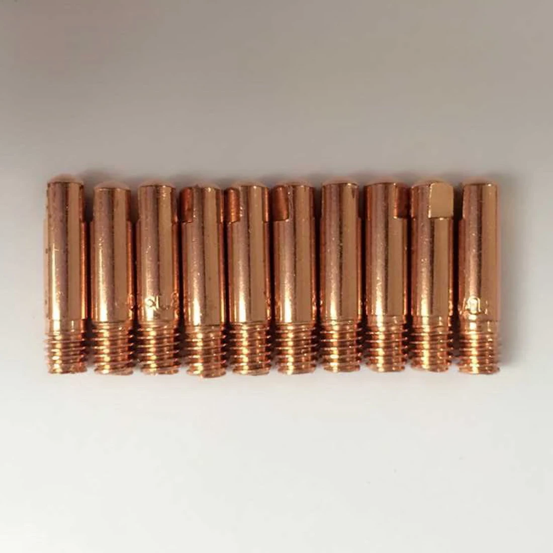 

1pc 15AK Welding Weld Torch Contact Tips Holder Gas Nozzle Gold 0.8*25mm