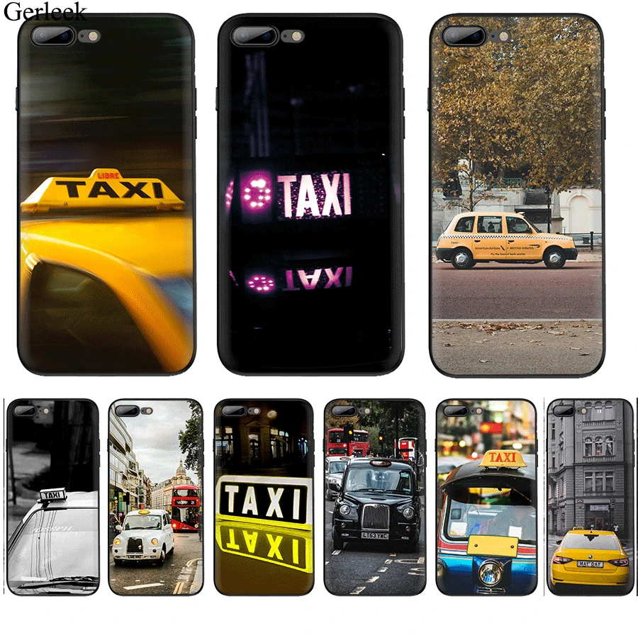

Desxz Taxi Mobile Phone Case for iPhone 11 Pro X XS Max XR iPhone 6 6s 7 8 5 5s SE Cover Protection