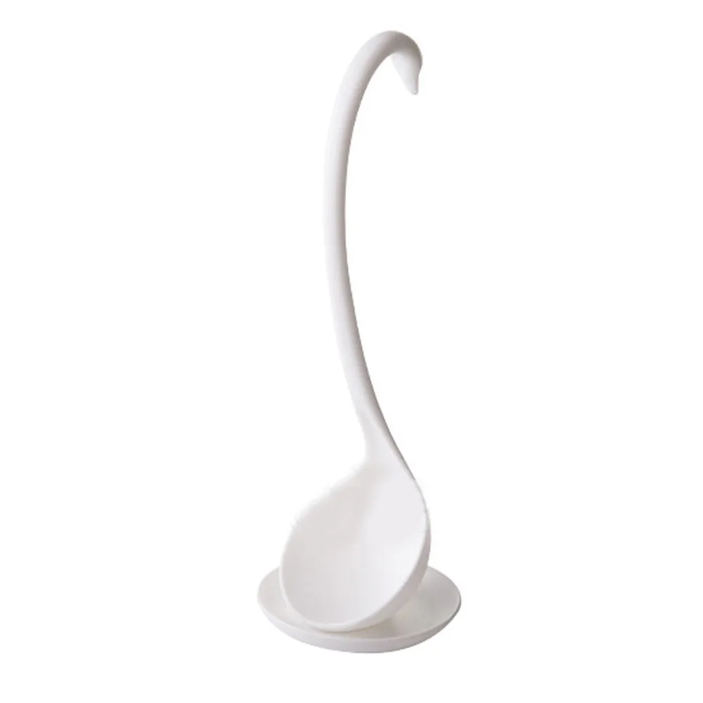 Swan Lake Long Handled Soup Spoon Tableware Utensil Dinnerware Cookware Scoop Shovel Kitchen Tool Gadgets Kitchen Accessories