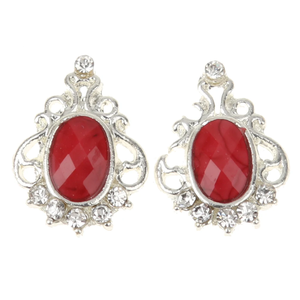 Pack of 10 Metallic Silver Frame Nail Art Tips 3D Glitter Rhinestone jewelry nail art design Crystals DIY Decoration Manicure