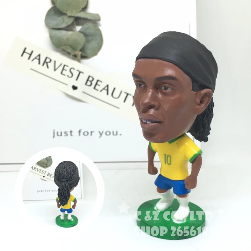Soccerwe figurine football Classic Brazil Ronaldinho 10 Movable joints
