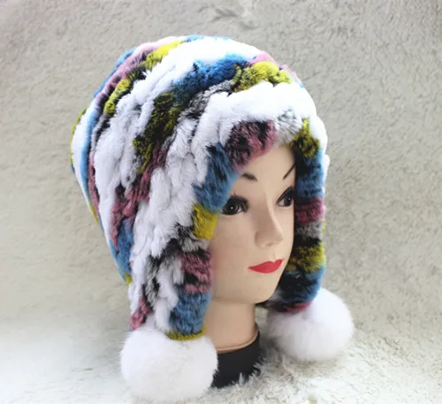 Linhaoshengyue меховая шапка модная женская меховая шапка зимняя - Цвет: color 3