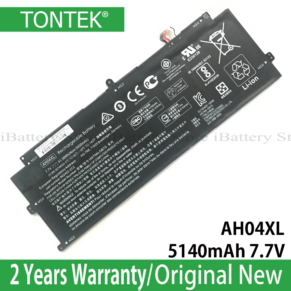

Genuine AH04XL Battery For HP Laptop TPN-Q184 HSTNN-DB7S 902402-2C2 902500-855 5140mAh 7.7V