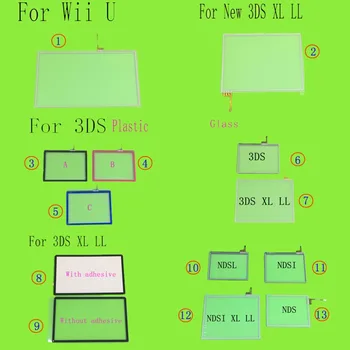 

for NEW 3DS XL LL WIIU Pad Glass Replacement LCD Touch Screen Digitizer forNDS Nintendo DS Lens Protector forNDSI XL LL