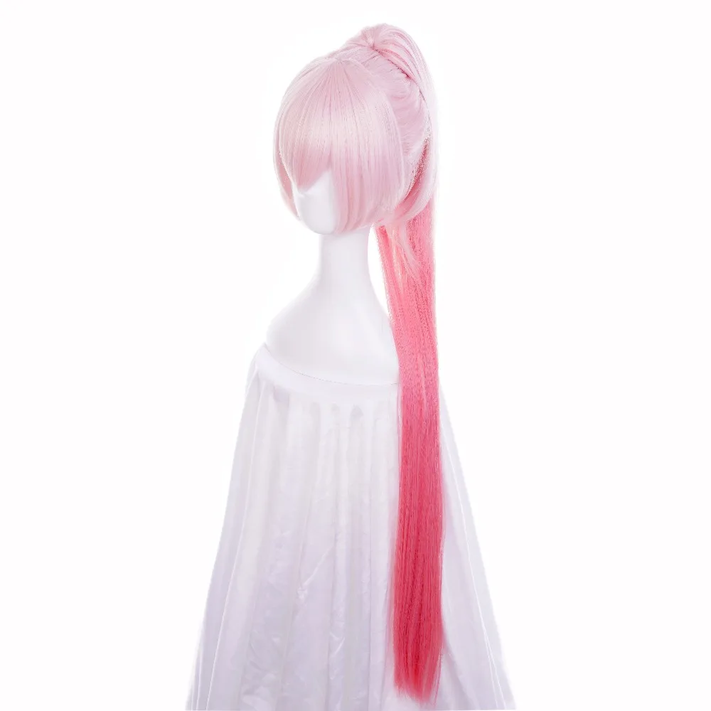 Ccutoo Huan Xiaoyi розовый Омбре длинный Синтетический Косплей Костюм парик с чипом конский хвост Термостойкость Партии костюм парики
