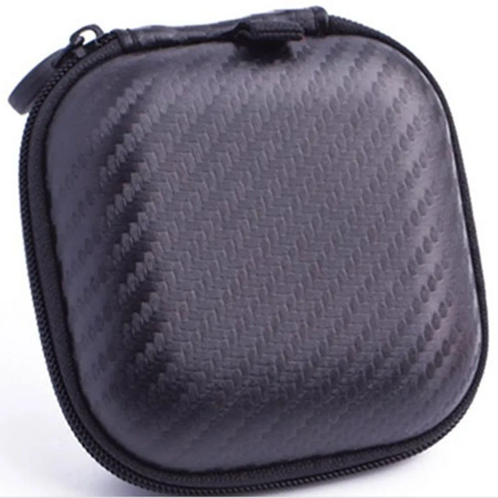 

Portable Mini Headset Bag Square Hard Box Storage Case Bag for Earphone SD TF Cards Ear Pads USB Cable Charger