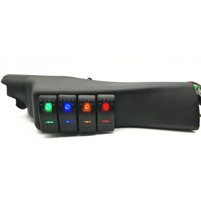 

2019 4 Way Switch Left Side A-Pillar Rocker Combination with LED Light for Wrangler Car CSL88