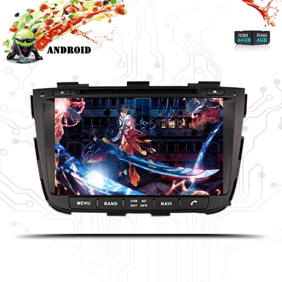 4G + 64G android 10 0 автомобильный dvd для kia sorento 2013 2014 Автомобильный Радио gps навигация с