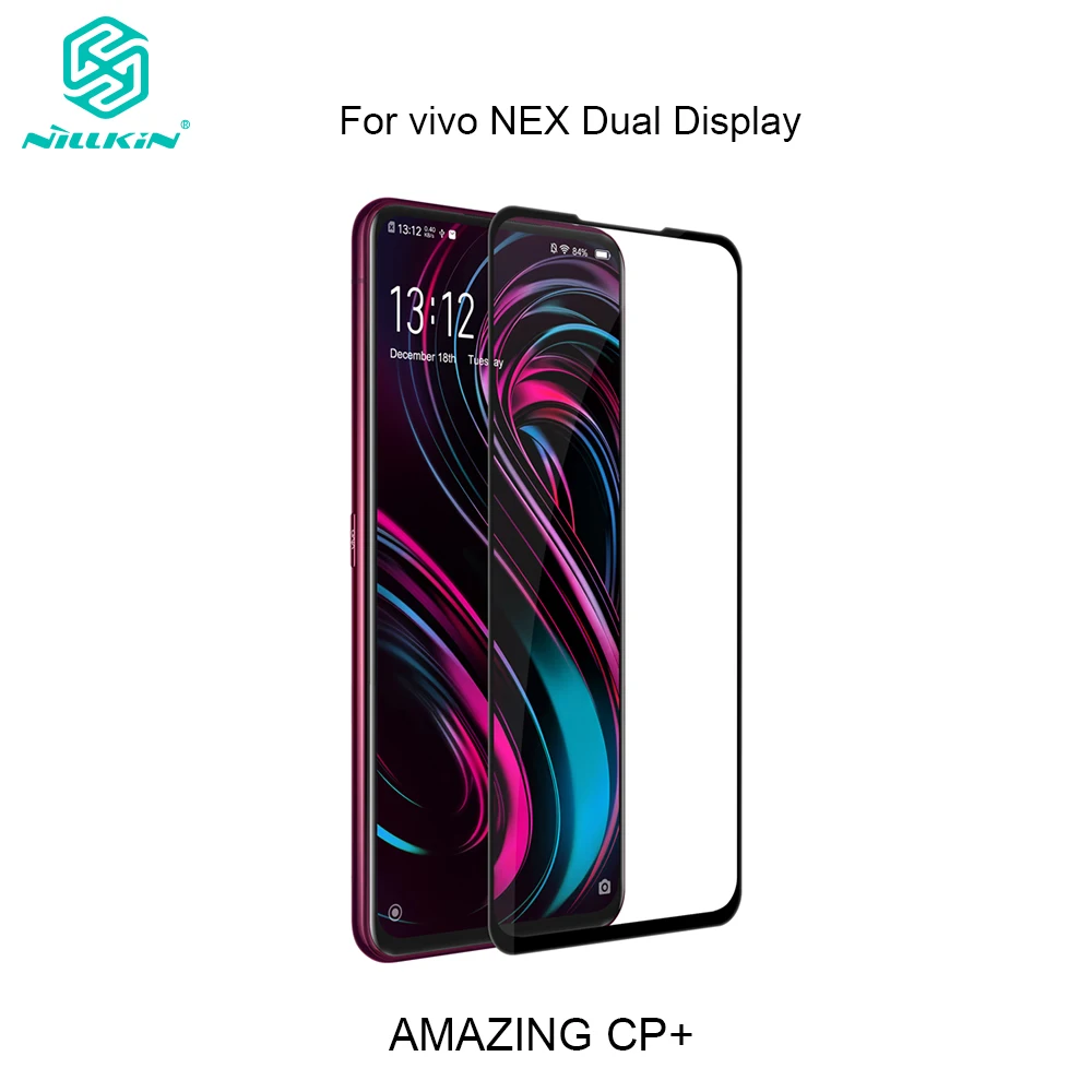

Nillkin Tempered Glass For Vivo NEX Dual Display Screen Protector Protective Film CP+ Full Cover 2.5D HD 6.39"