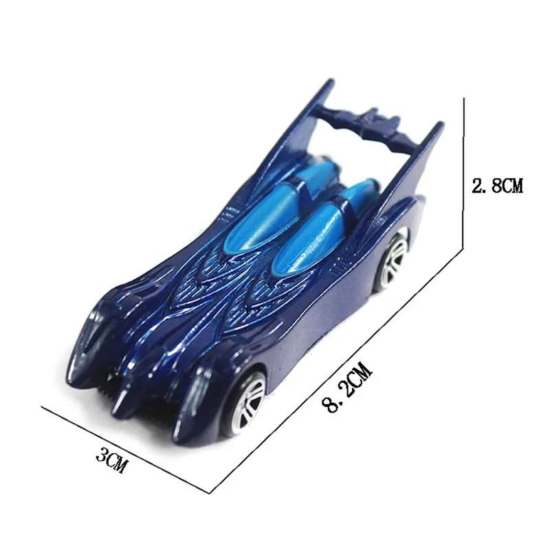 10 шт./компл. мини BATMOBILE литья под давлением Автомобили 1: 64 металл с гальванопокрытием игрушки из сплава Бэтмен Темная ночь модели игрушечных автомобилей для детей