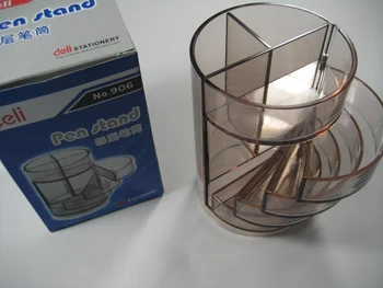 

deli 906 multifunctional pen holders , 4 layer plastic pen container