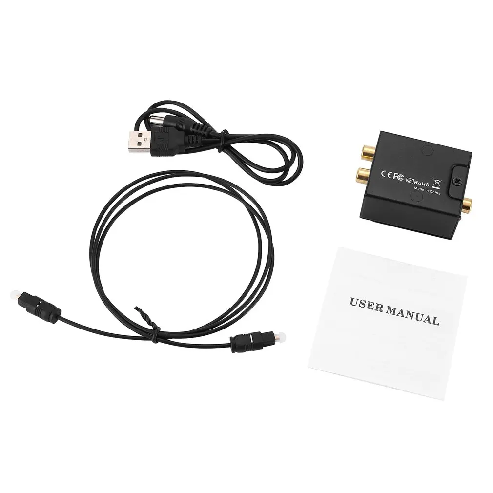 

Digital To Analog Audios Converter Digital Optical Coaxial RCA Toslink Signal to Analog Audio Converter Adapter For DVD TV