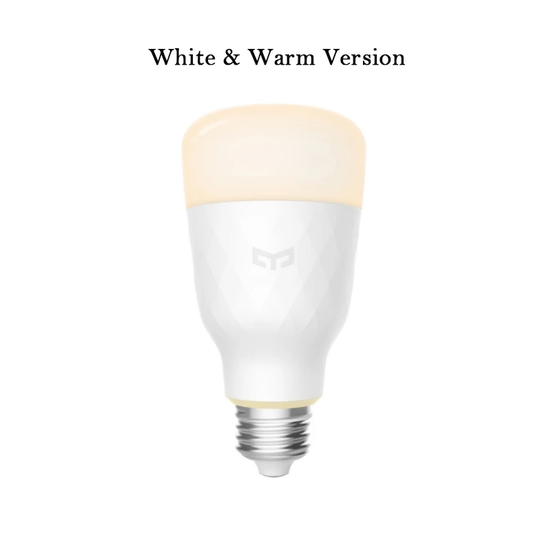 Warm Light Xiaomi Yeelight обновленная версия умная лампа E27 WiFi Пульт дистанционного управления умная Светодиодная лампа Регулируемая красочная 220-240 В - Цвет: Warm Light