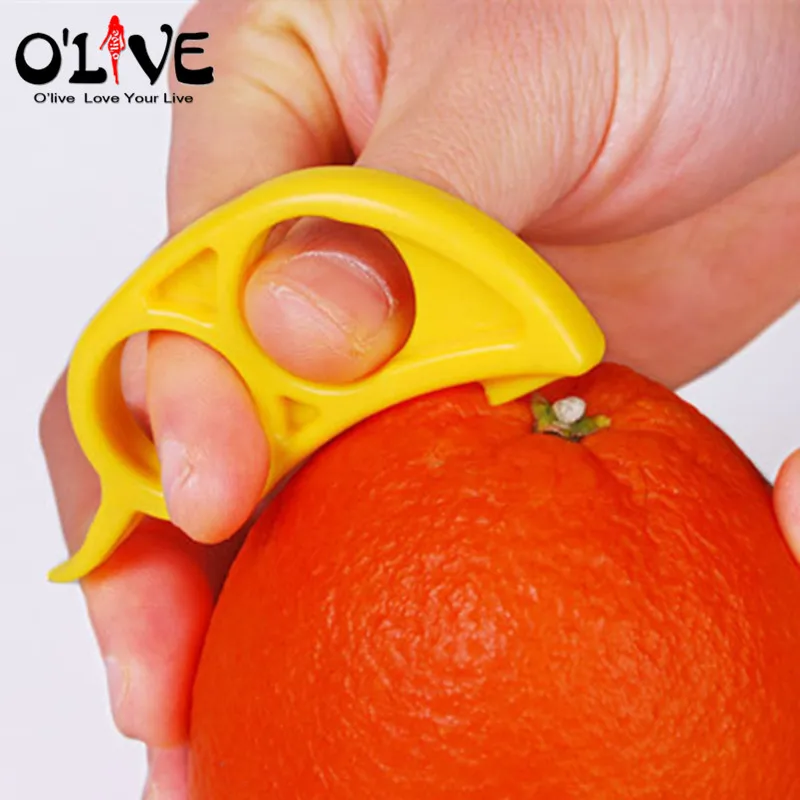 

Plastic Orange Peelers Tools Zesters Opener Practical Lemon Slicer Fruit Stripper Knife Citrus Parer Kitchen Tools