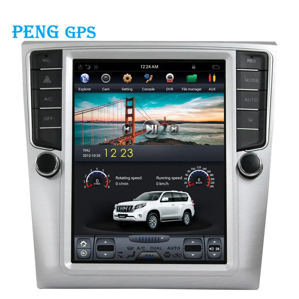 

2+64G 10.4" Tesla Vertical Screen Car Radio For VW Passat Magotan CC 2009-2016 GPS Navigation Headunit Multimedia No DVD Player