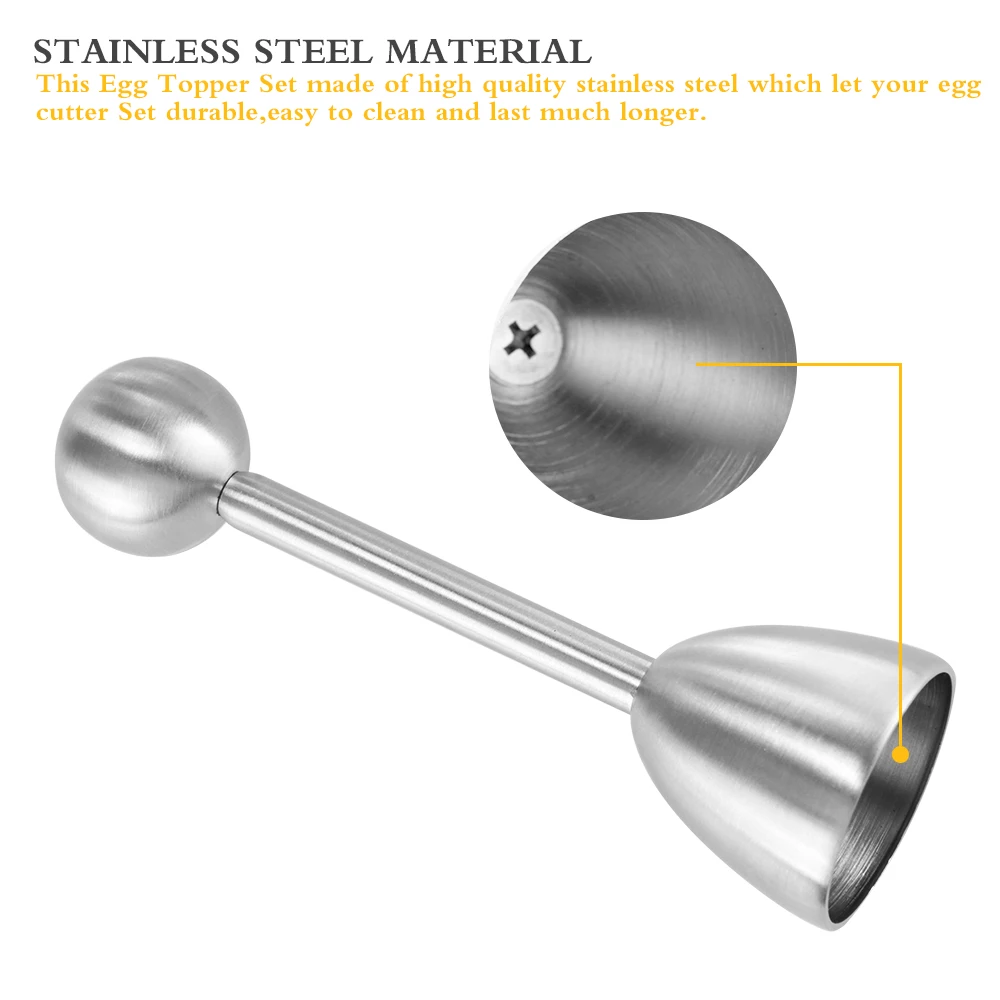 ABEDOE жесткий всмятку яйцо комплект экстракласса яичный сепаратор открывалка комплект Нержавеющая сталь Кухня Инструменты гаджеты с ложкой подстаканник