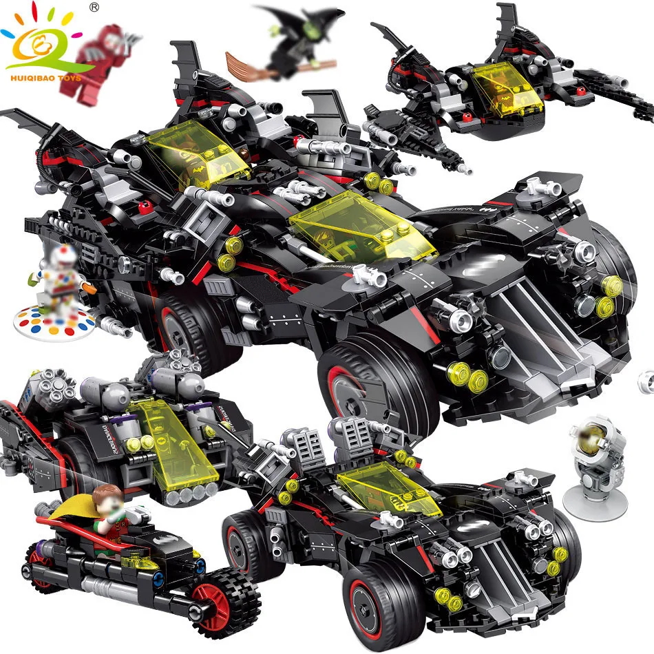 HUIQIBAO TOYS 1683pcs Batman Movie Car Tumbler Joker Figures Building Blocks Toys Compatible Legoed Marveled Bricks for children HUIQIBAO TOYS 1683pcs Batman Movie Car Tumbler Joker Figures Building Blocks Toys Compatible Legoed Marveled Bricks for children