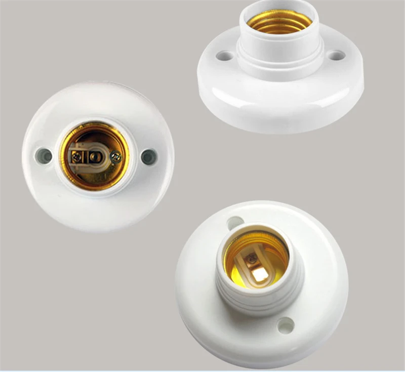 E27 led energy saving bulb holder home indoor bed room lamp base kitchen bedroom CFL fluorescent holder