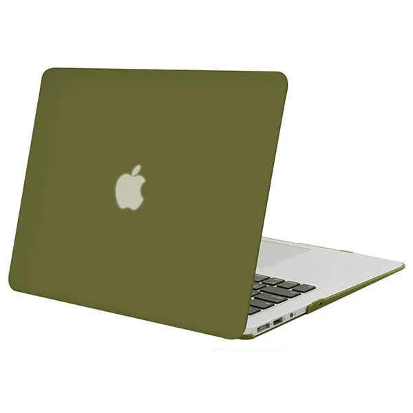 Твердый чехол Mosiso для Macbook Air, 13 дюймов,,,,,, матовый чехол, чехол для Mac Air 11+ силиконовый чехол для клавиатуры - Цвет: Capulet Olive