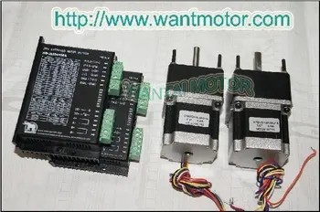 

Good Quality! Wantai 2 PCS Nema23 Geared Motor 57BYGH402AG15 15:1 Ratio+Drivers DQ542MA 4.2A 50V 128Micro CNC Mill Cut Laser
