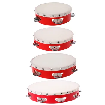 

Tambourine Drum Hand Held Bell Percussion Tambourines Bells Jingles Musical Toy