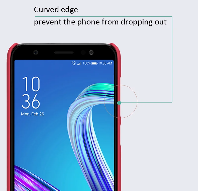 Nillkin Чехол матовый для Asus Zenfone Max Pro M2 ZB631KL жесткий Пластик задняя