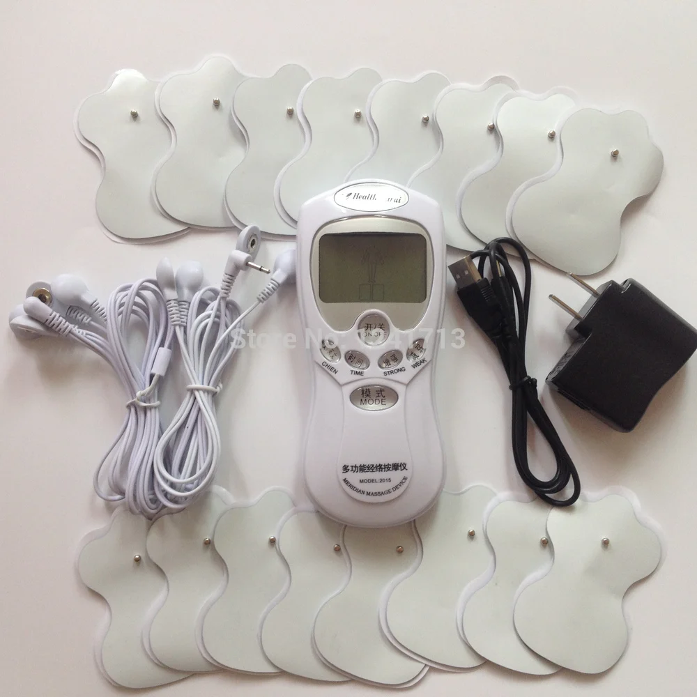 New 16 Pads Full Dual Input Body Massager Slimming Electric Slim Pulse Muscle Relax Fat Burner