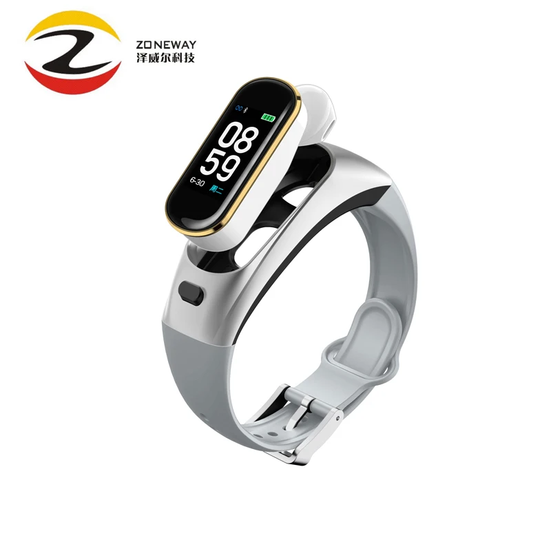 

2Pcs H109 Smart Bracelet Wristband with Blood Pressure Measurement Color Screen Bluetooth Headset Talk Smart Band PK V09S Huawei